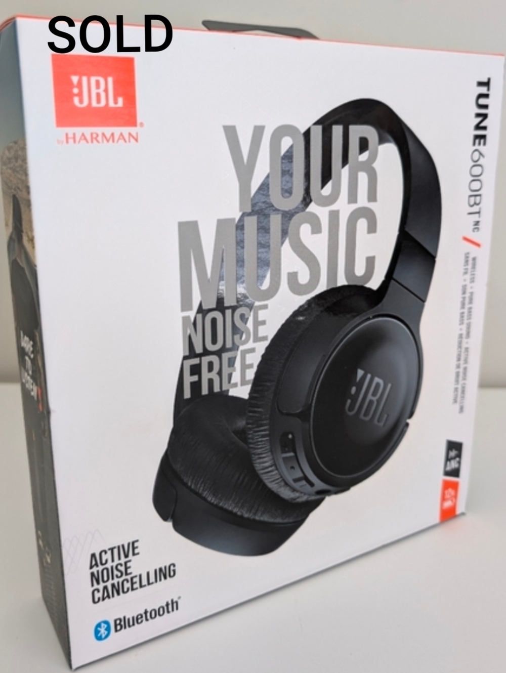 NEW JBL TUNE600BT NC Wireless On-Ear Noise-Cancelling Headphones Built-in Mic
